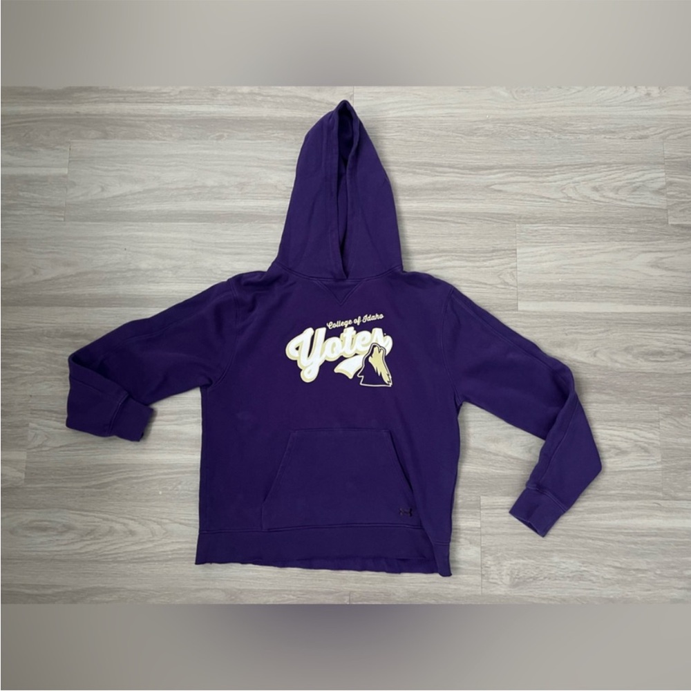 Under Armour College of Idaho Yotes Purple Hoodie Women’s Medium NCAA
